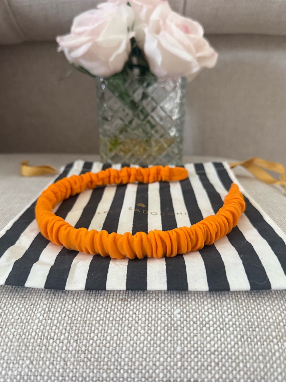 Lele Sadoughi Orange Jessie Headband